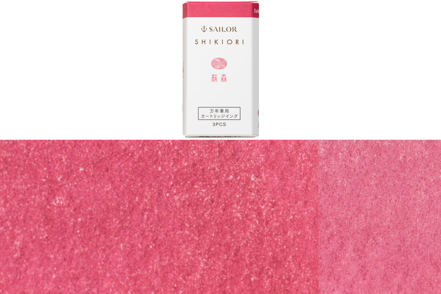 Shikiori Fountain Pen Ink Cartridges, #212 Sakuramori (Cherry Blossom)