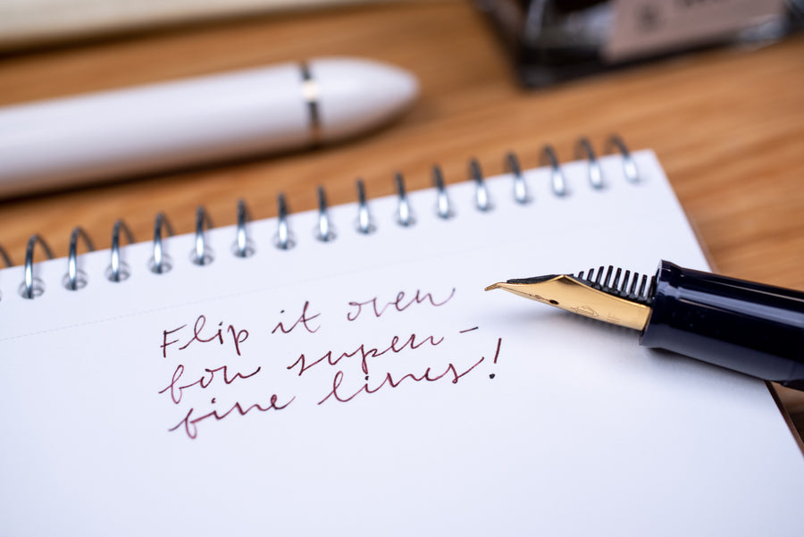 Fude DE Mannen Fountain Pen, Navy (40°)