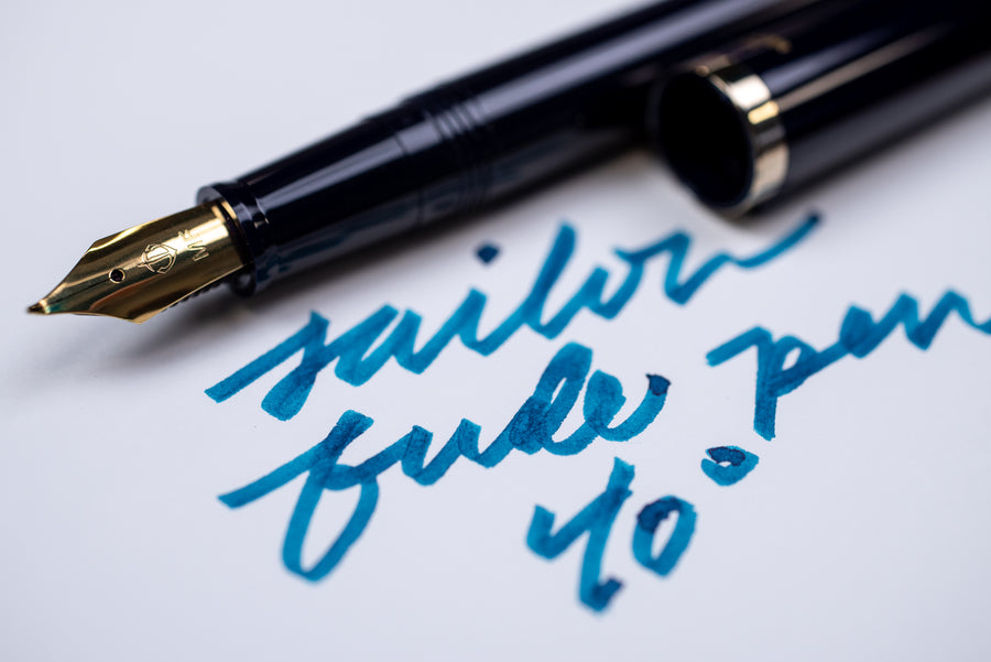 Fude DE Mannen Fountain Pen, Navy (40°)