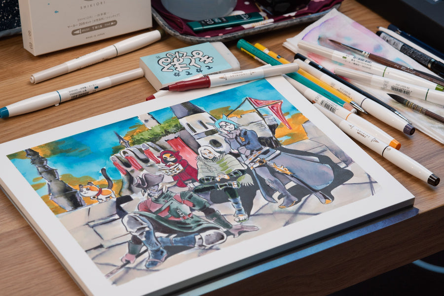 Sailor - Shikiori Brush Pens, #209 Irori (Hearth) - St. Louis Art Supply
