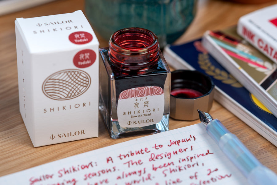 Sailor - Shikiori Fountain Pen Ink, 20 mL, #207 Yamadori (Mountain Bird) - St. Louis Art Supply