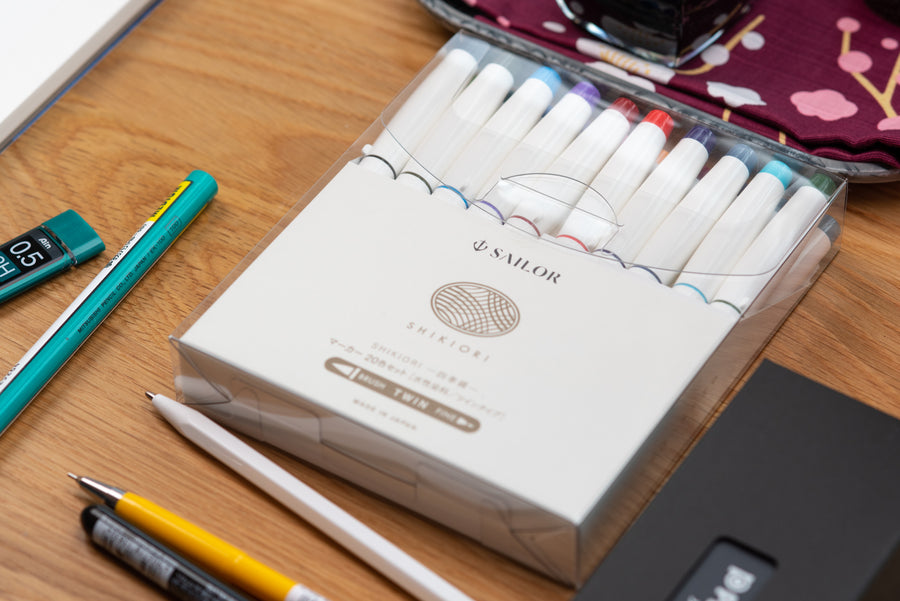 Sailor - Shikiori Brush Pens, Full Set of 20 - St. Louis Art Supply
