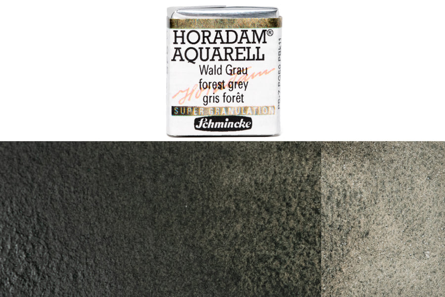 Schmincke - Supergranulation Watercolor Half Pan, #945 Forest Grey - St. Louis Art Supply