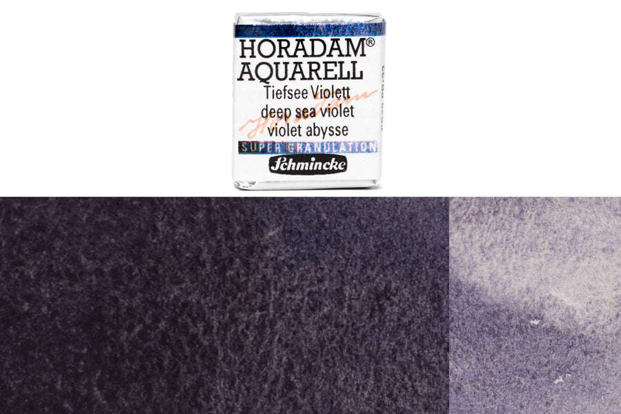 Schmincke - Supergranulation Watercolor Half Pan, #951 Deep Sea Violet - St. Louis Art Supply