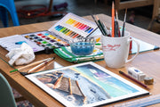 Schmincke - Akademie Watercolor Half Pan, #552 May Green - St. Louis Art Supply