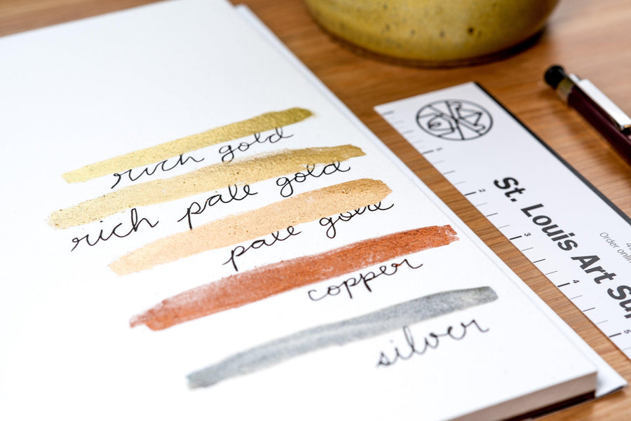 Schmincke - Aqua Bronze, #811 Rich Gold - St. Louis Art Supply