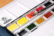 Schmincke - Horadam Watercolors, Set of 12 Full Pans - St. Louis Art Supply