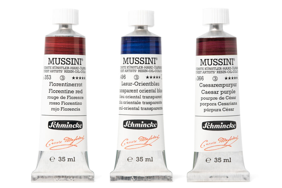 Schmincke - Mussini Oil Colors, Glazing Trio - St. Louis Art Supply
