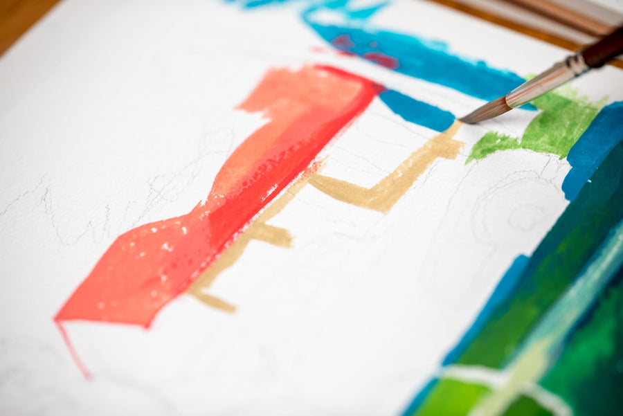 Golden SoFlat Matte Acrylics, Cadmium Orange
