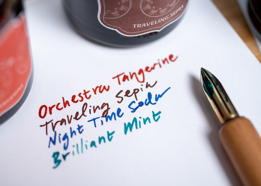 Taisho Roman Fountain Pen Ink, Orchestra Tangerine