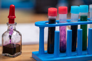 15 mL Test Tubes, Set of 6 with Storage Rack