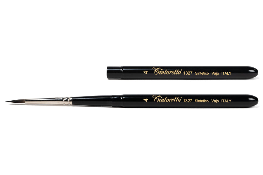 Tintoretto Watercolor Travel Brush, Synthetic Squirrel