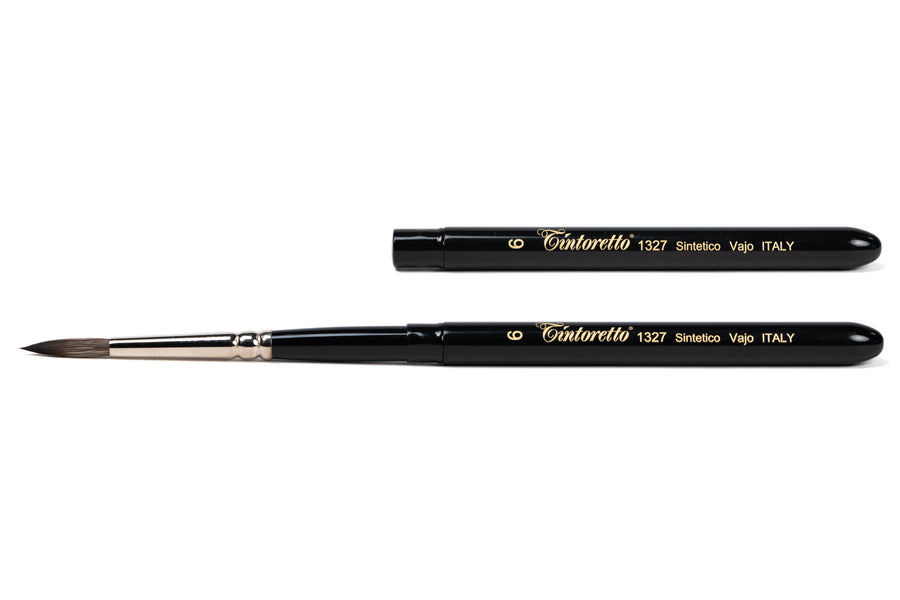 Tintoretto Watercolor Travel Brush, Synthetic Squirrel