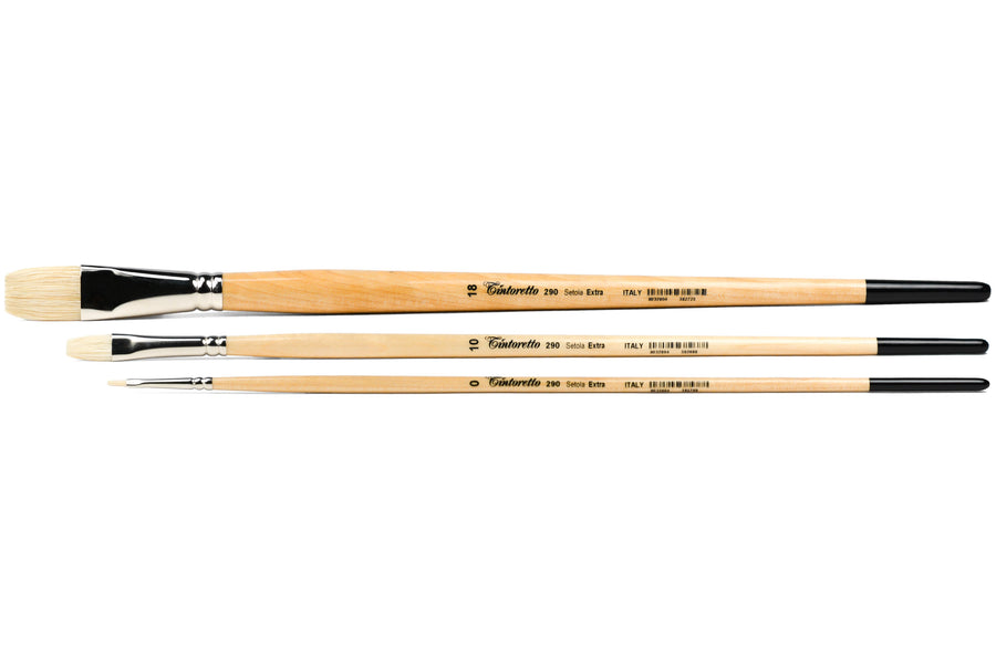 Setola Extra Long-Handled Bristle Brushes, Series 290 (Flat)