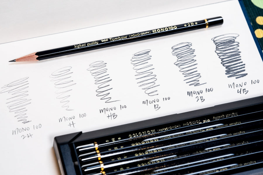 Tombow - MONO 100 Pencil, B, Set of 12 - St. Louis Art Supply