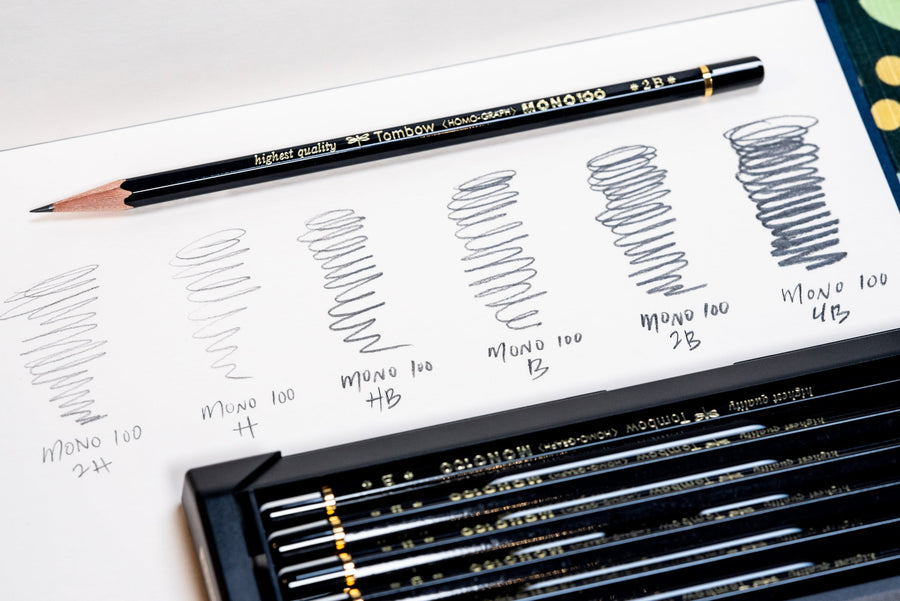 Tombow - MONO 100 Pencil, 2B, Set of 12 - St. Louis Art Supply