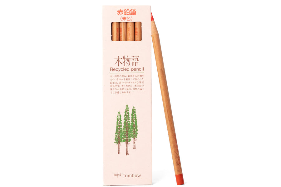 Tombow - Tombow Recycled Pencil, Vermilion, Set of 12 - St. Louis Art Supply