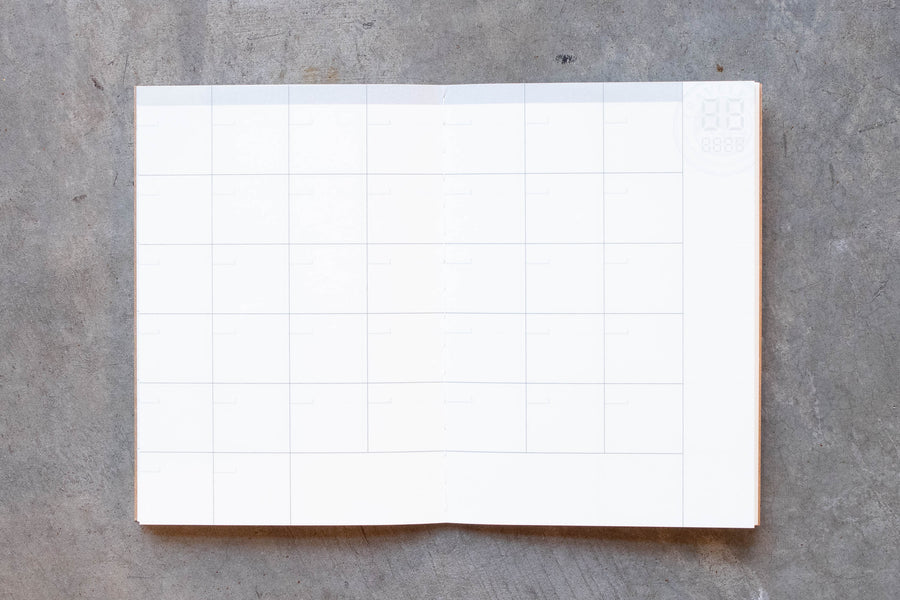 Traveler's Notebook Refill #006: Free Diary Monthly, Passport Size - St. Louis Art Supply