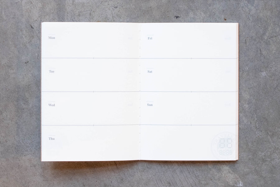 Traveler's Notebook Refill #007: Free Diary Weekly, Passport Size - St. Louis Art Supply