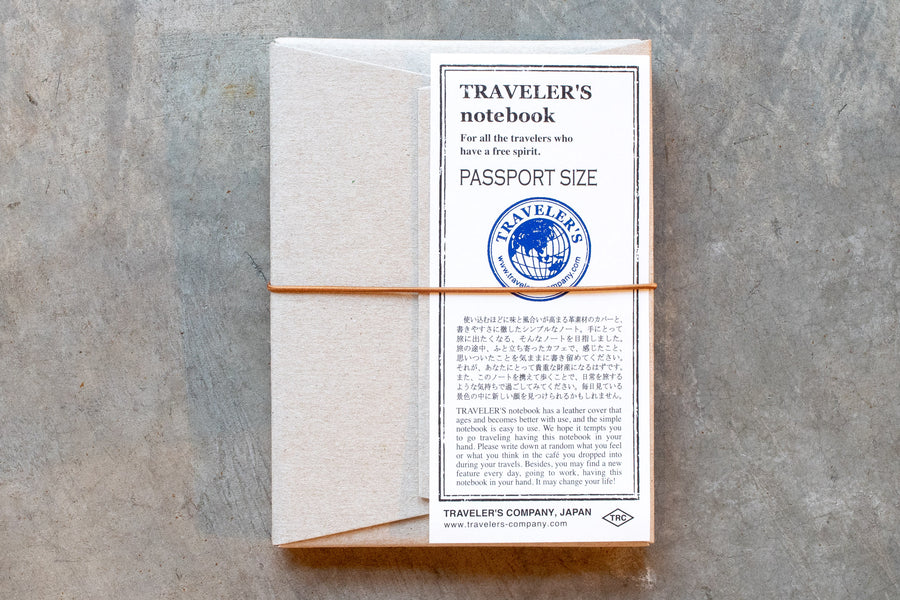 Traveler's Notebook Starter Set, Passport Size, Camel - St. Louis Art Supply