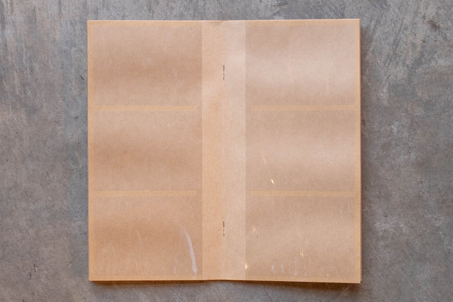 Traveler's Company - Traveler's Notebook Refill #028: Kraft Card File, Regular Size - St. Louis Art Supply