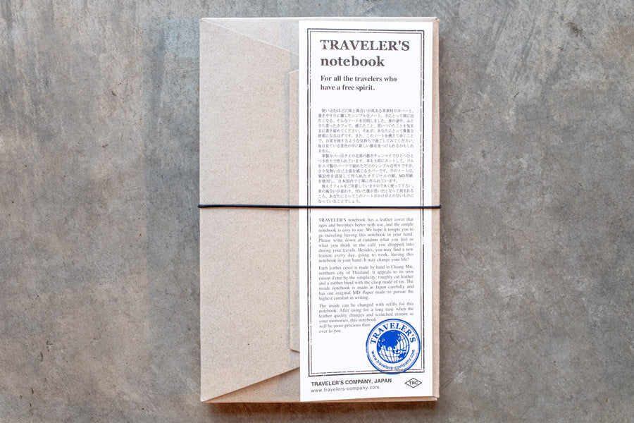 Traveler's Notebook Starter Set, Regular Size, Black - St. Louis Art Supply