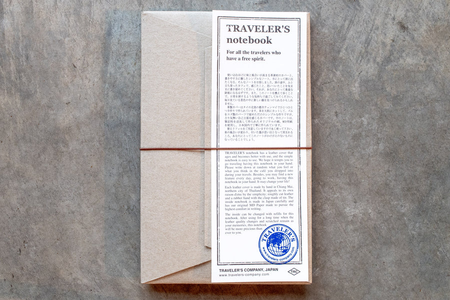 Traveler's Notebook Starter Set, Regular Size, Brown - St. Louis Art Supply