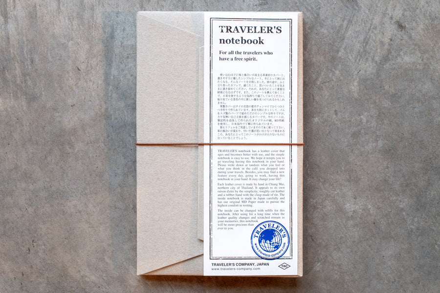 Traveler's Notebook Starter Set, Regular Size, Camel - St. Louis Art Supply