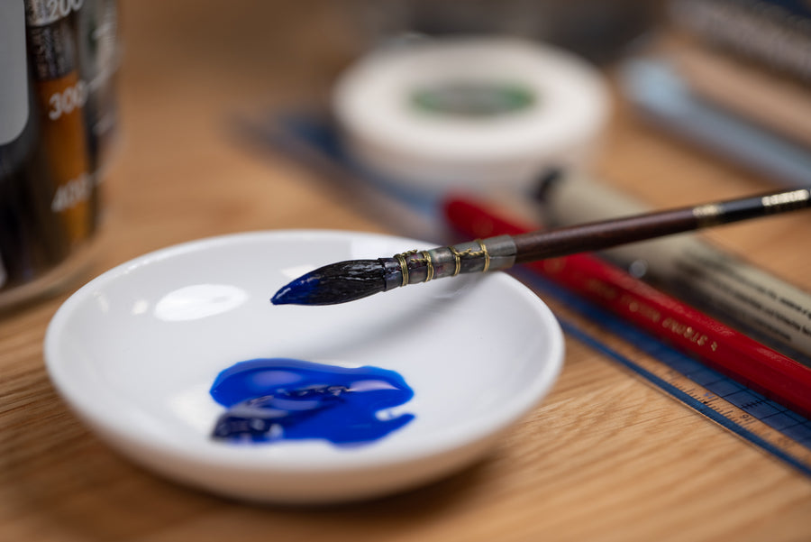 Porcelain Watercolor Dish